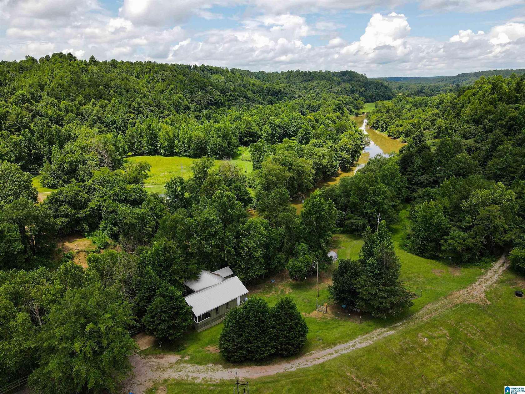 36 Acres of Recreational Land with Home for Sale in Empire, Alabama