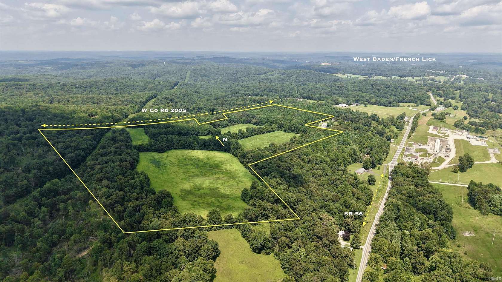 69.6 Acres of Land for Sale in French Lick, Indiana