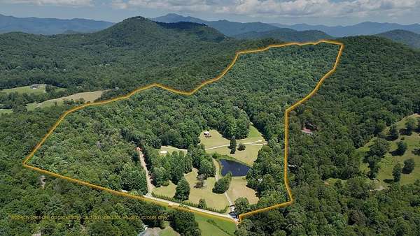 50 Acres of Recreational Land with Home for Sale in Hayesville, North Carolina