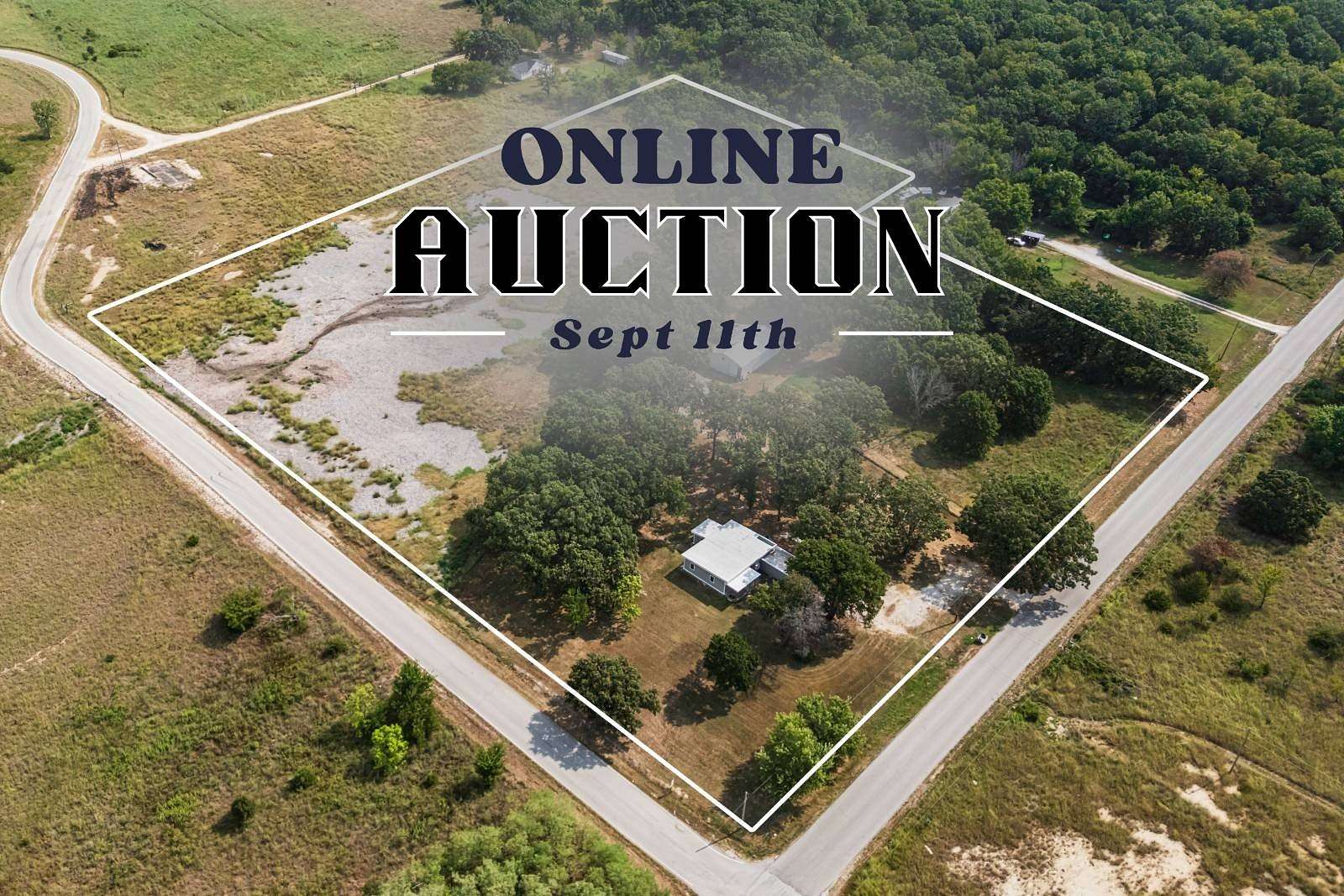 8.5 Acres of Land with Home for Auction in Galena, Kansas
