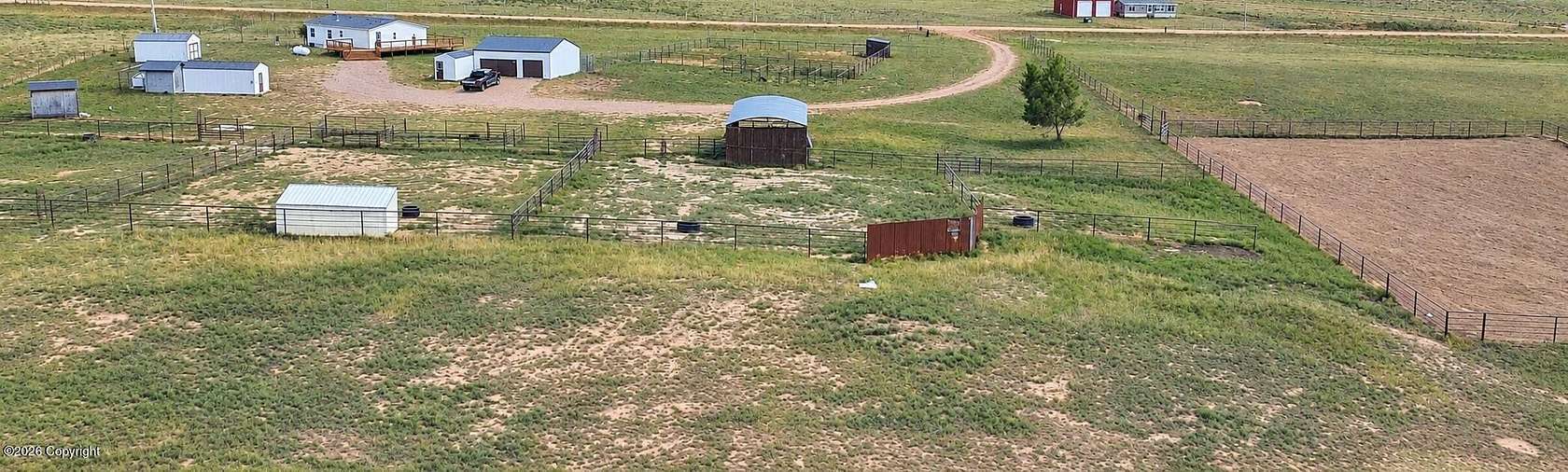 62 Acres of Agricultural Land with Home for Sale in Gillette, Wyoming