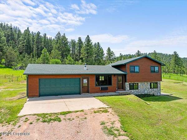 24.5 Acres of Land with Home for Sale in Hulett, Wyoming