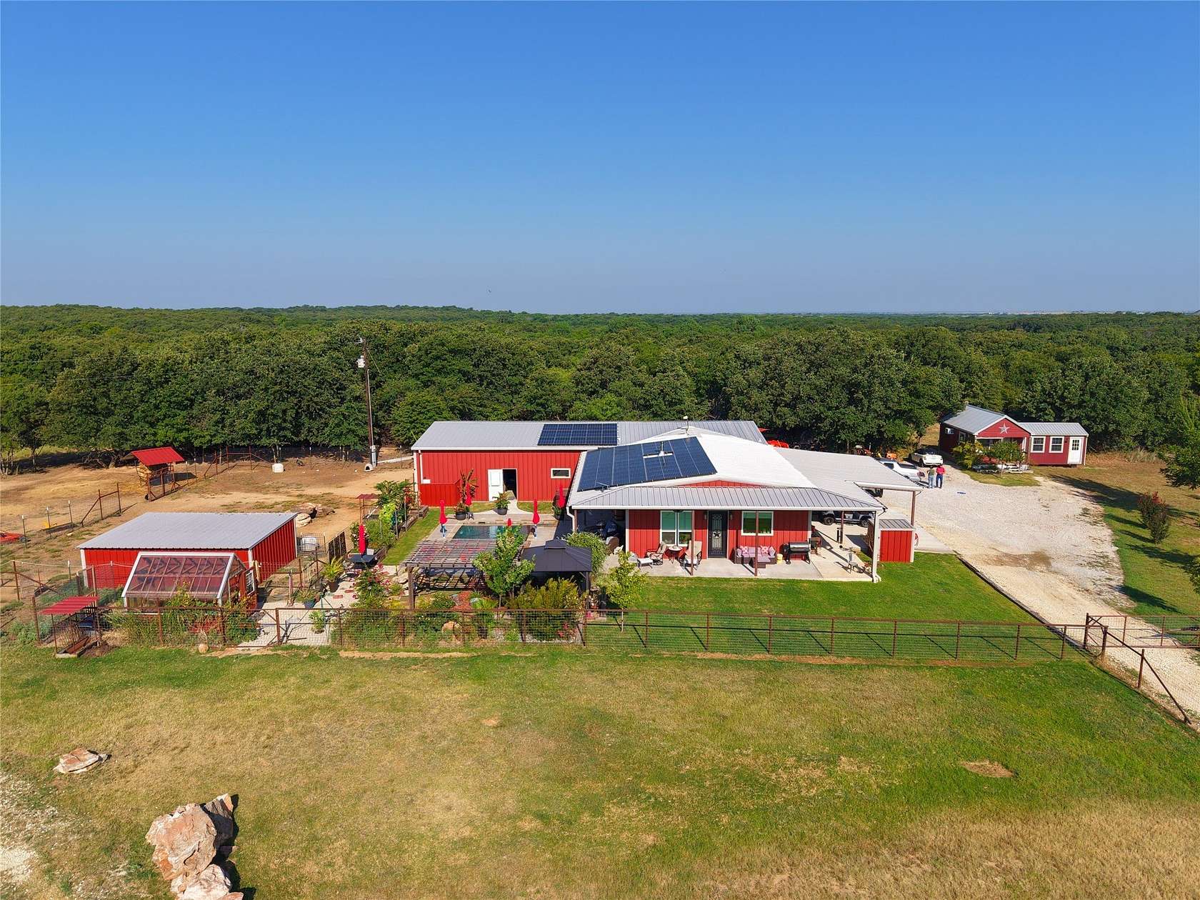 13.9 Acres of Land with Home for Sale in Nocona, Texas