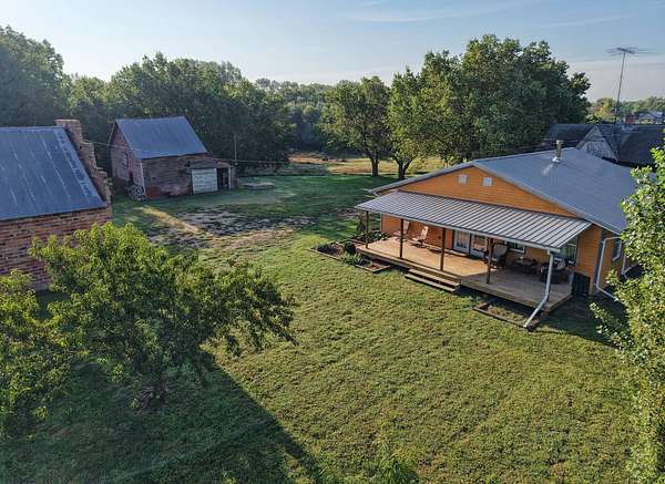 12.3 Acres of Recreational Land with Home for Sale in Burr Oak, Kansas