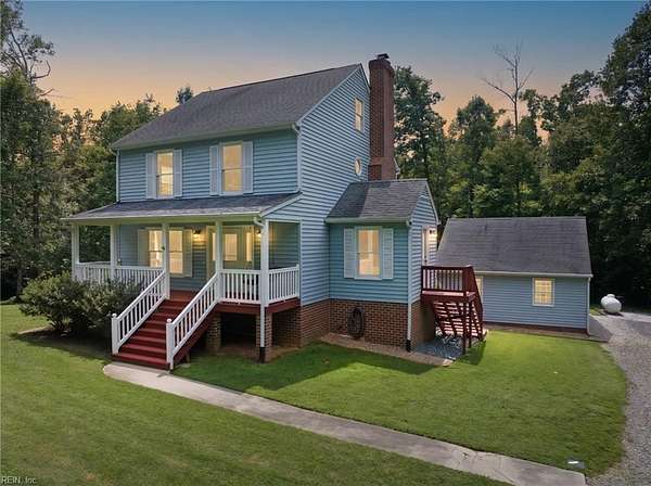 5.3 Acres of Land with Home for Sale in New Kent, Virginia