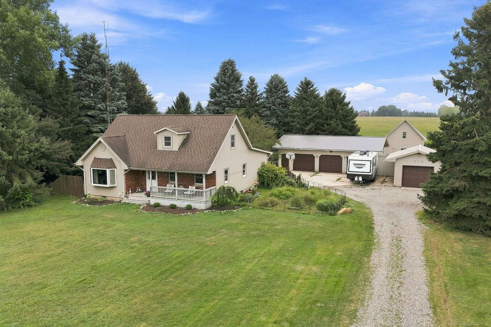 2.42 Acres of Land with Home for Sale in Sandusky, Michigan