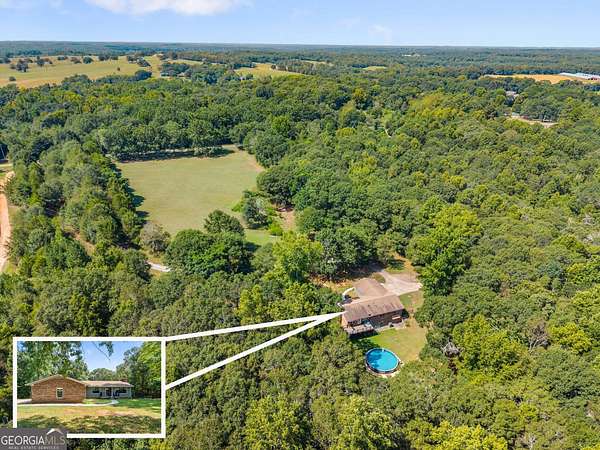 8.4 Acres of Land with Home for Sale in Danielsville, Georgia