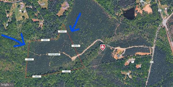 15.8 Acres of Recreational & Residential Land for Sale in Spotsylvania, Virginia