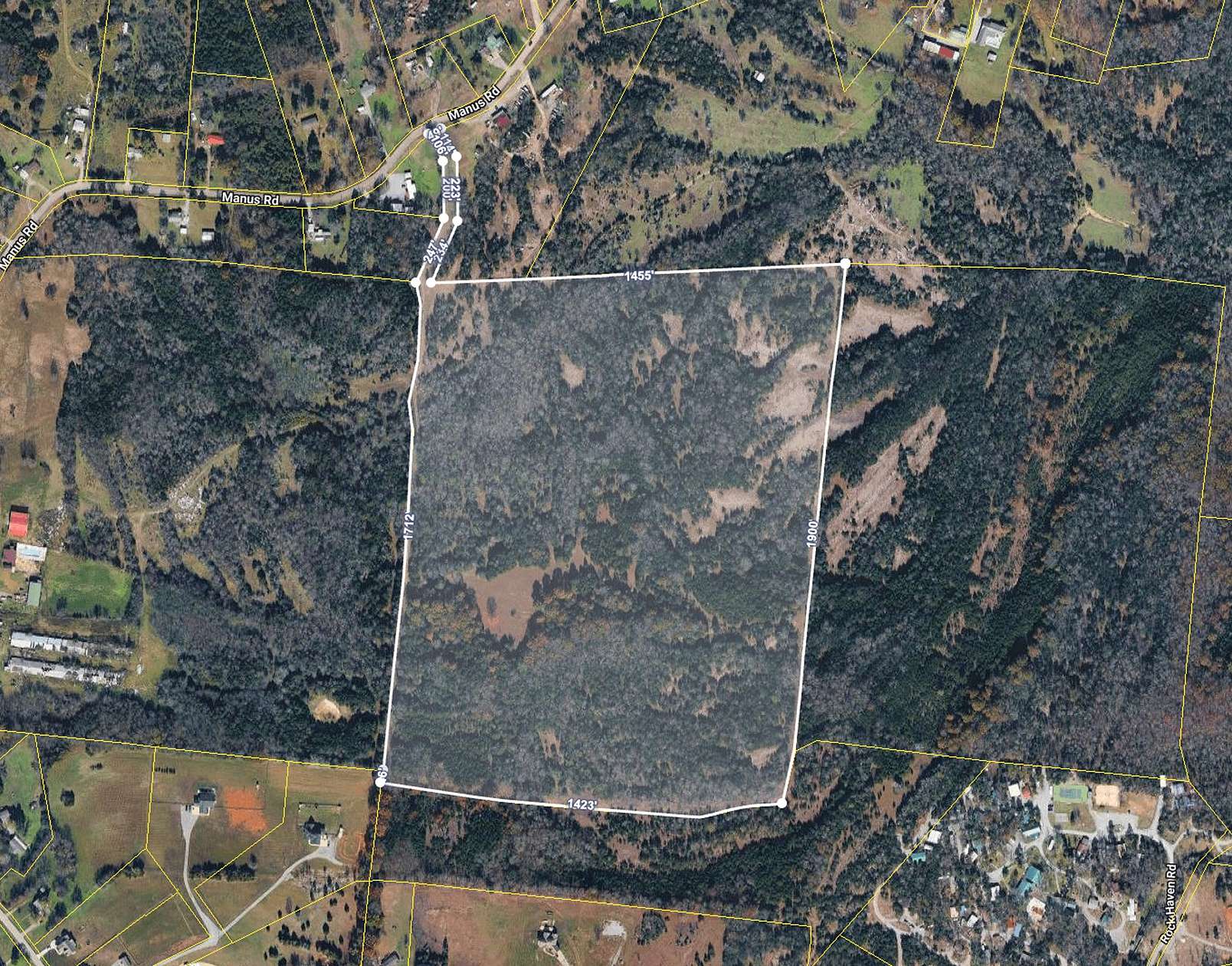 62.5 Acres of Recreational Land for Auction in Murfreesboro, Tennessee