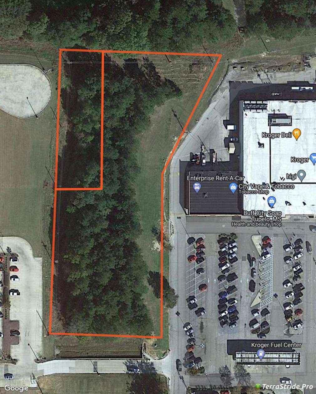 2.85 Acres of Commercial Land for Sale in Tupelo, Mississippi