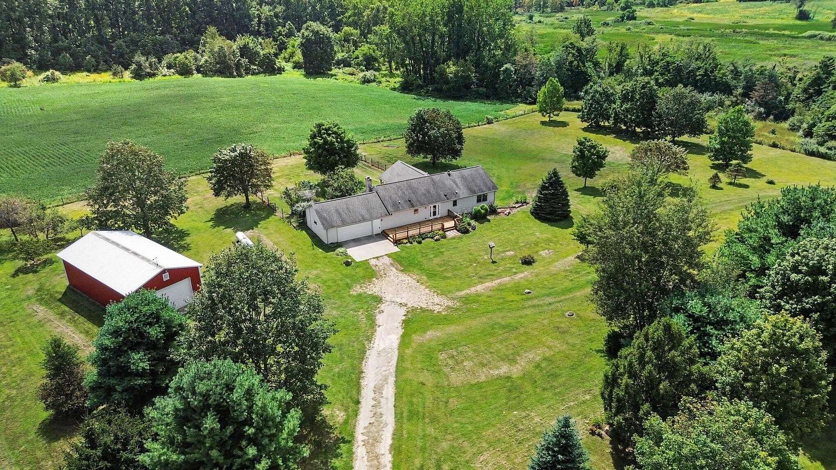 39.7 Acres of Land with Home for Sale in Lawrence, Michigan