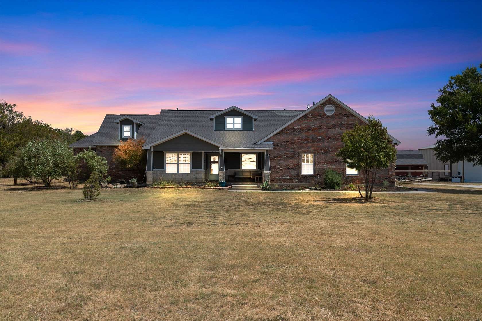 3.69 Acres of Land with Home for Sale in Krum, Texas