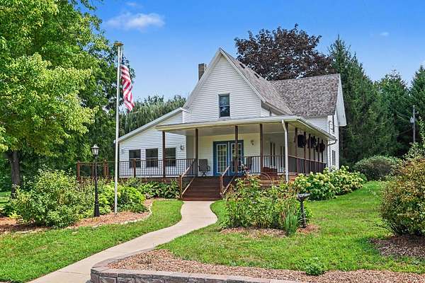 6.8 Acres of Land with Home for Sale in Bloomingdale, Michigan