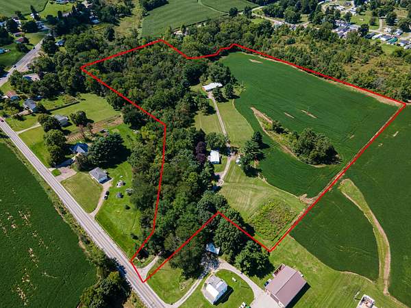 19.4 Acres of Recreational Land with Home for Sale in Mansfield, Ohio