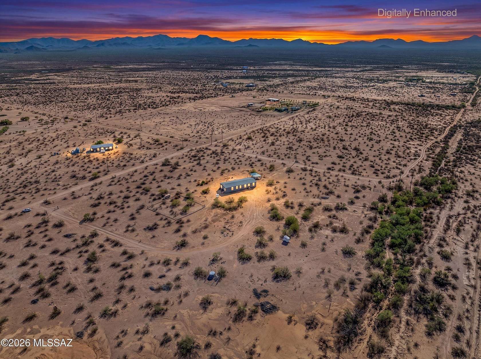 10 Acres of Land with Home for Sale in Marana, Arizona