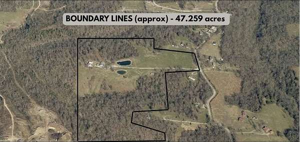 47.3 Acres of Land with Home for Sale in Springdale, Arkansas