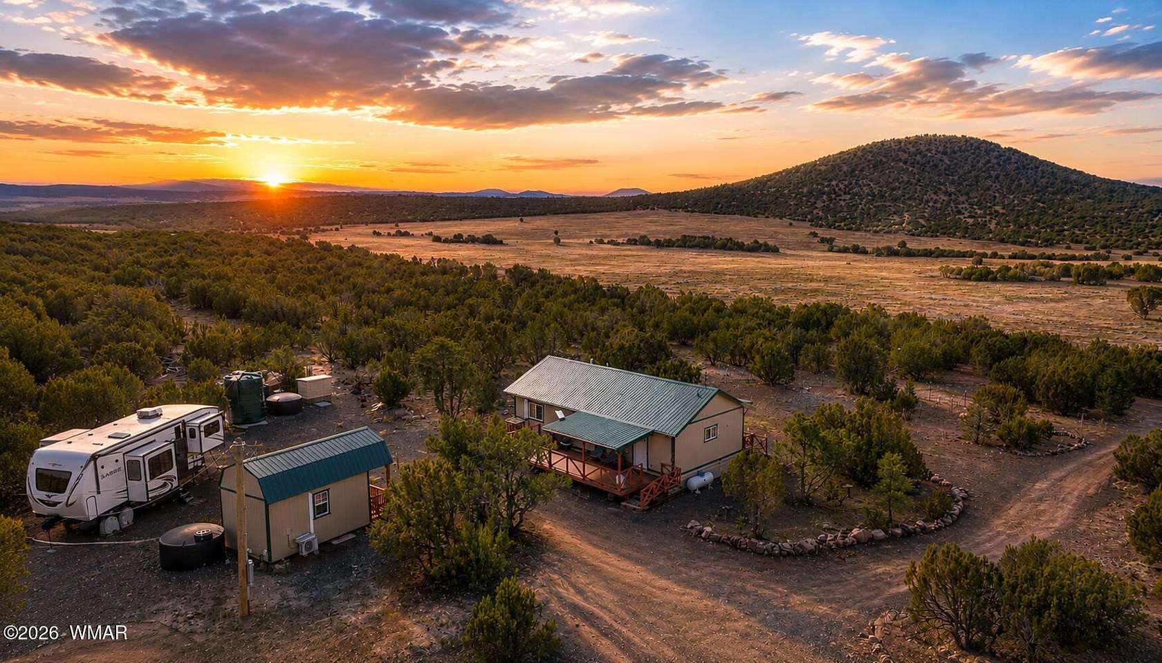 10.2 Acres of Land with Home for Sale in Concho, Arizona