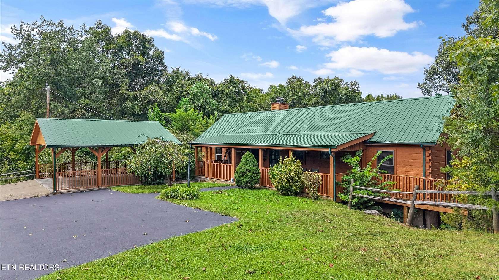 3.59 Acres of Land with Home for Sale in Dandridge, Tennessee