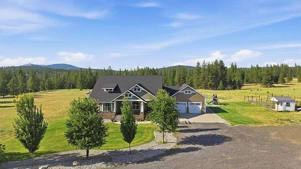 6.8 Acres of Land with Home for Sale in Nine Mile Falls, Washington