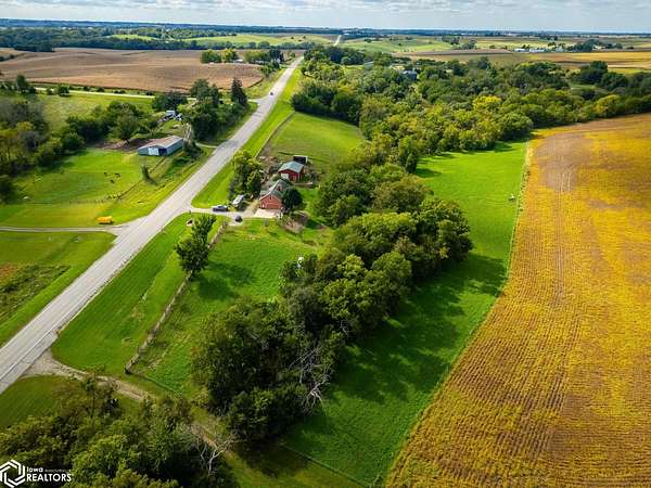 10.1 Acres of Recreational Land with Home for Sale in Mingo, Iowa