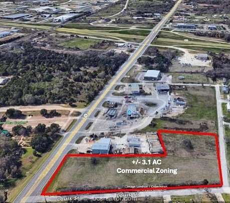 3.1 Acres of Commercial Land for Sale in Bryan, Texas