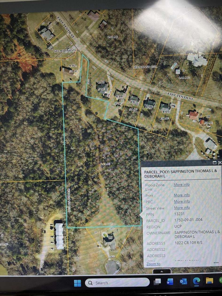6.23 Acres of Land for Sale in Pontotoc, Mississippi