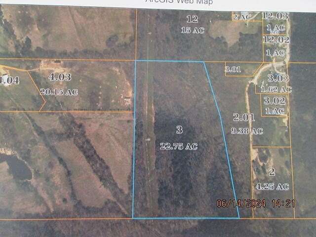 22.8 Acres of Recreational Land for Sale in Pontotoc, Mississippi