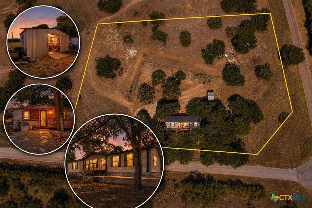 3.62 Acres of Land with Home for Sale in Evant, Texas