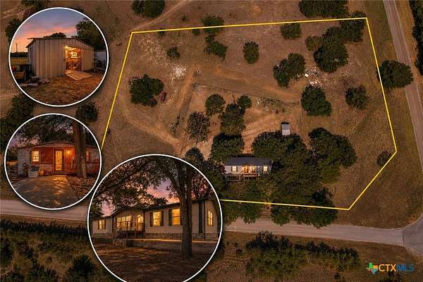 3.62 Acres of Land with Home for Sale in Evant, Texas