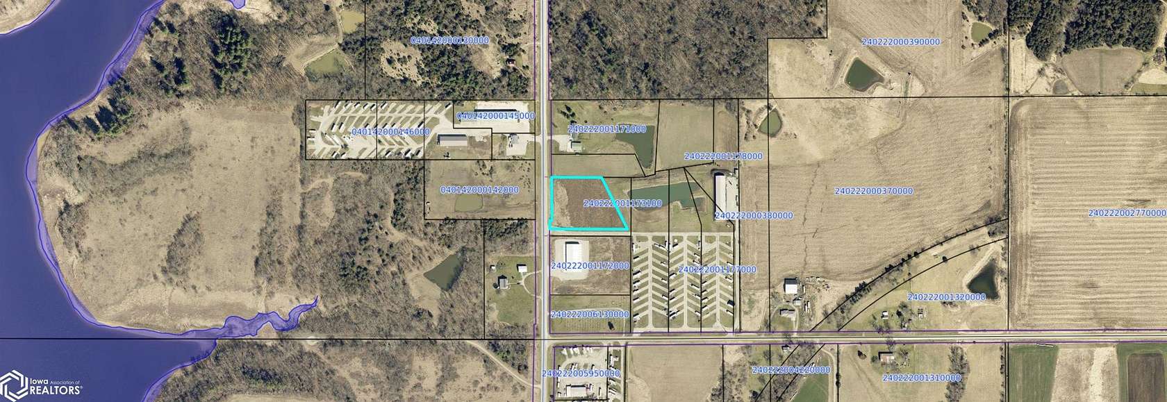 2.2 Acres of Commercial Land for Sale in Moravia, Iowa