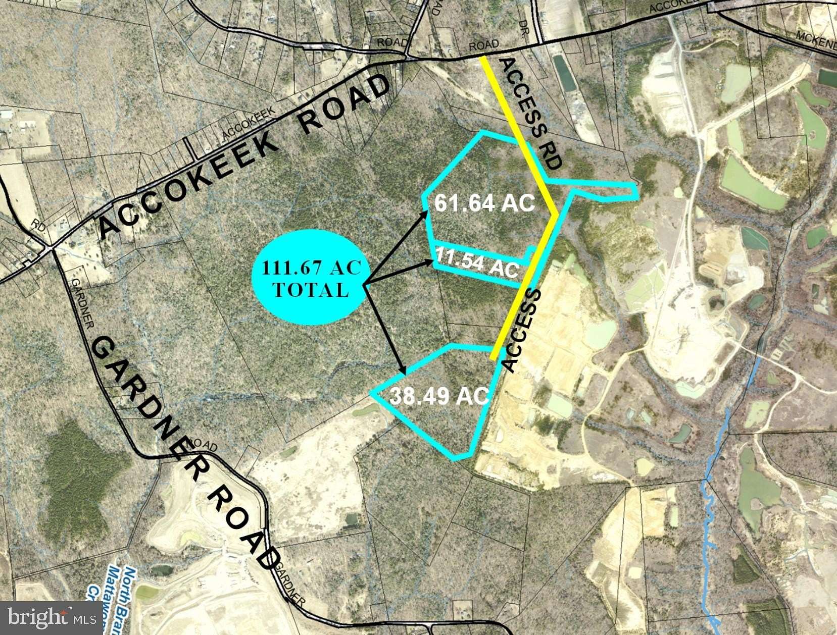 112 Acres of Recreational Land for Sale in Brandywine, Maryland
