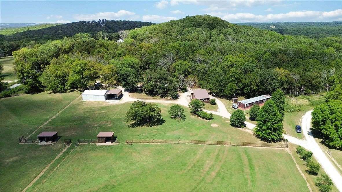 14 Acres of Land with Home for Sale in Garfield, Arkansas