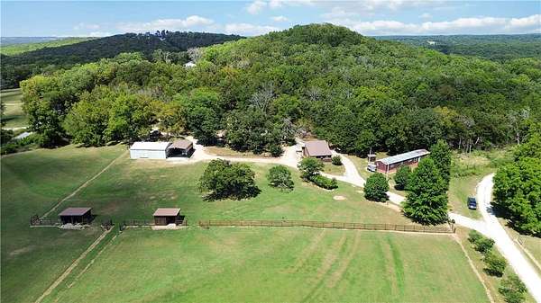 14 Acres of Land with Home for Sale in Garfield, Arkansas