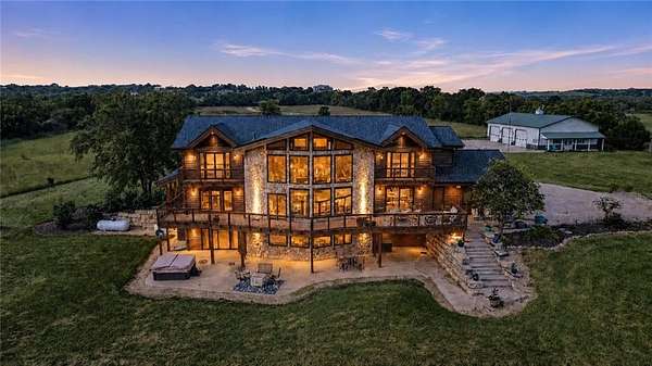 22.5 Acres of Land with Home for Sale in Lawrence, Kansas