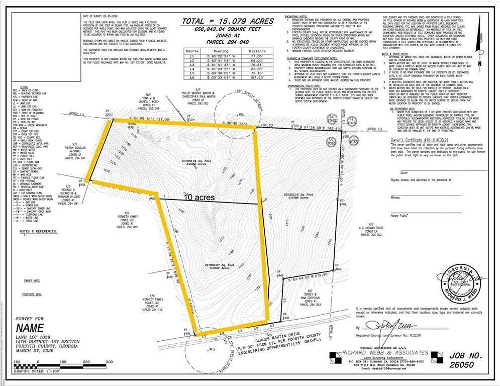10 Acres of Land for Sale in Gainesville, Georgia