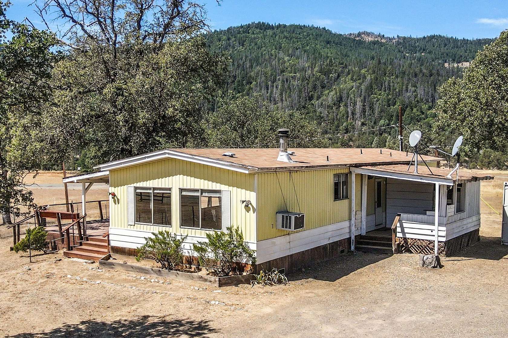 10 Acres of Recreational Land with Home for Sale in Douglas City, California