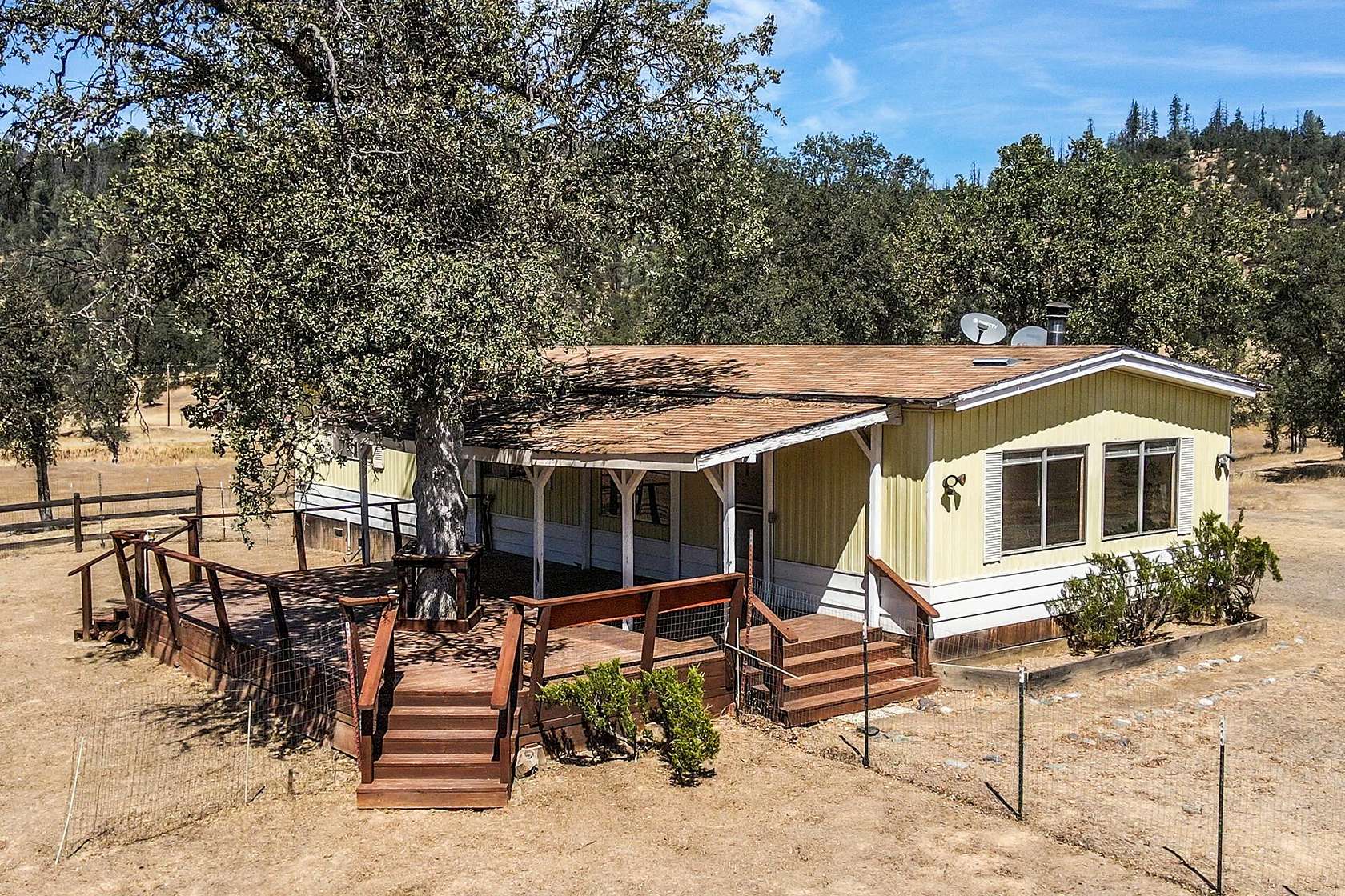 10 Acres of Recreational Land with Home for Sale in Douglas City, California