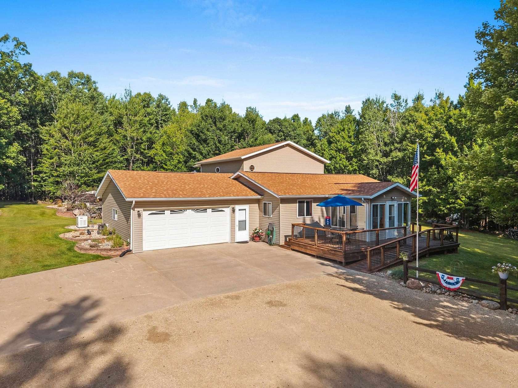 9.8 Acres of Land with Home for Sale in Amberg, Wisconsin
