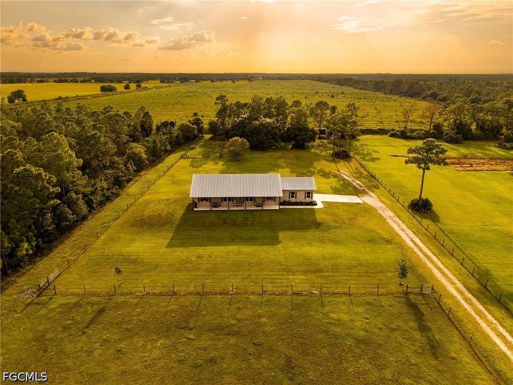 10.7 Acres of Land with Home for Sale in LaBelle, Florida