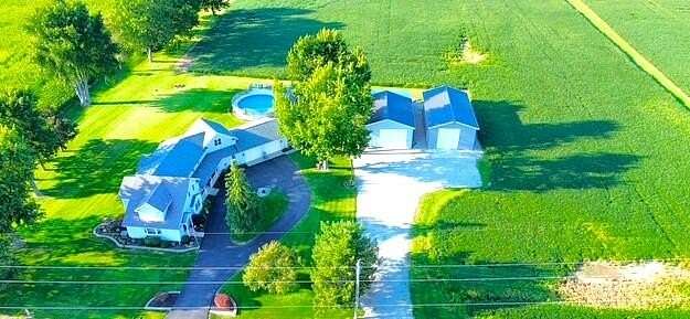10 Acres of Land with Home for Sale in Piqua, Ohio