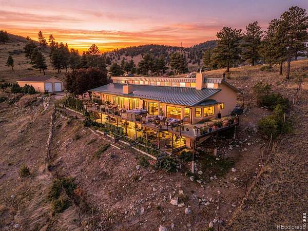 37.3 Acres of Recreational Land with Home for Sale in Boulder, Colorado