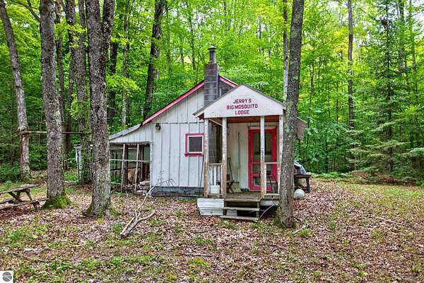 10 Acres of Recreational Land with Home for Sale in Kalkaska, Michigan
