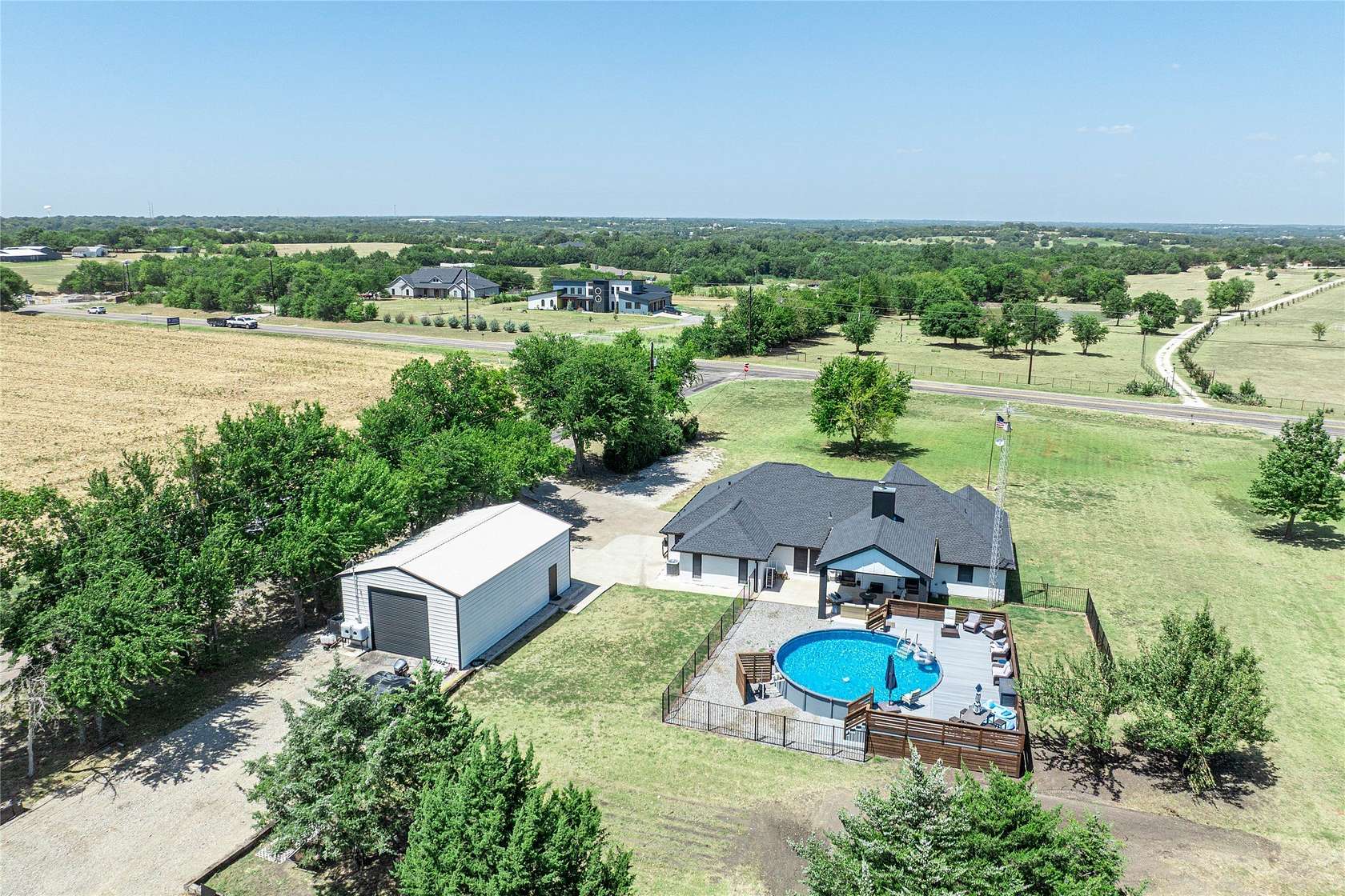 1.5 Acres of Land with Home for Sale in Van Alstyne, Texas