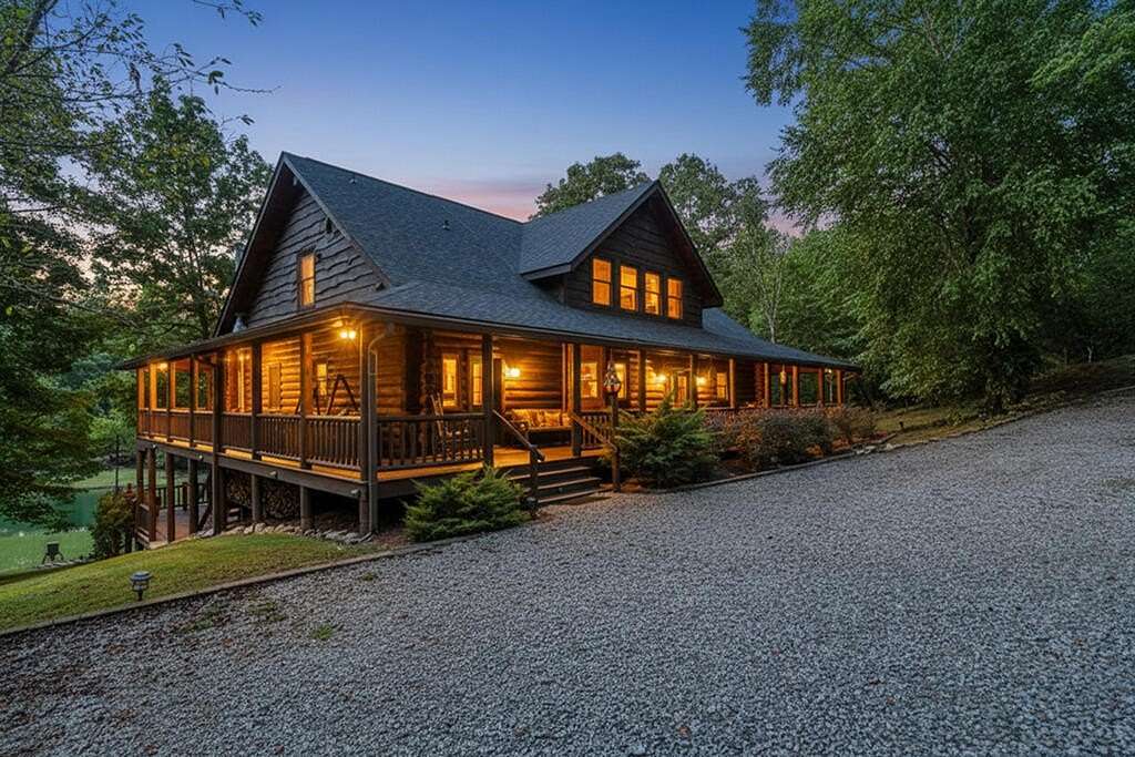 11.3 Acres of Recreational Land with Home for Sale in Mineral Bluff, Georgia
