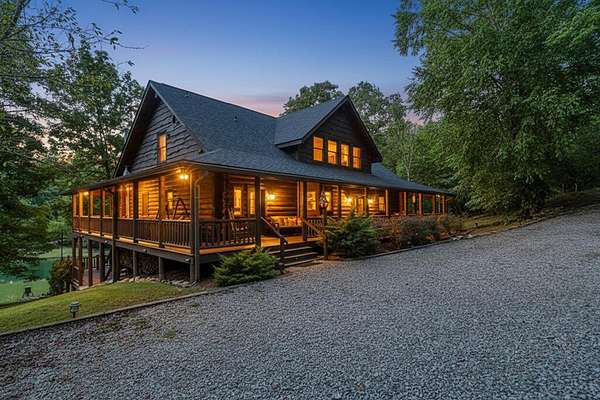 11.3 Acres of Recreational Land with Home for Sale in Mineral Bluff, Georgia