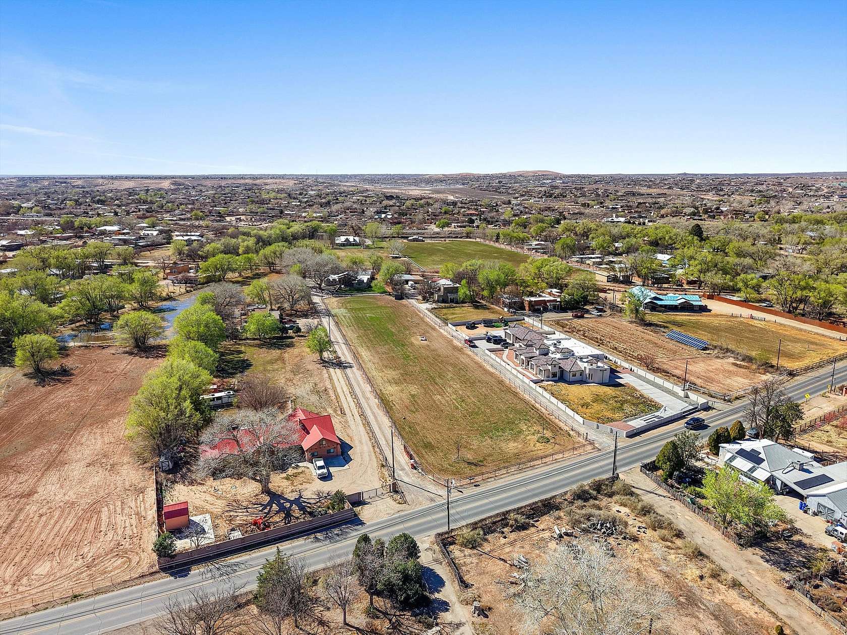 3 Acres of Land with Home for Sale in Corrales, New Mexico
