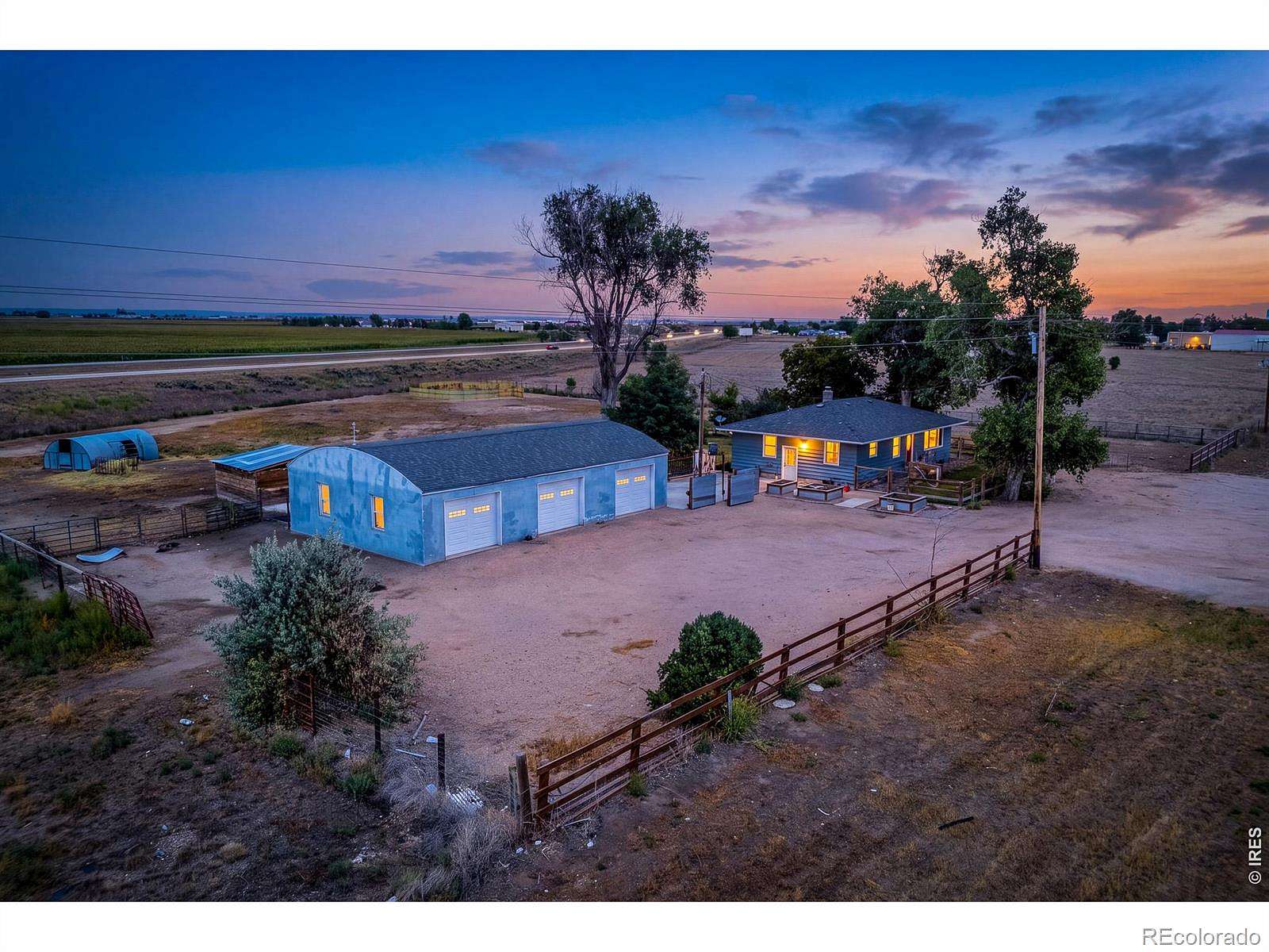 3.33 Acres of Land with Home for Sale in Wiggins, Colorado