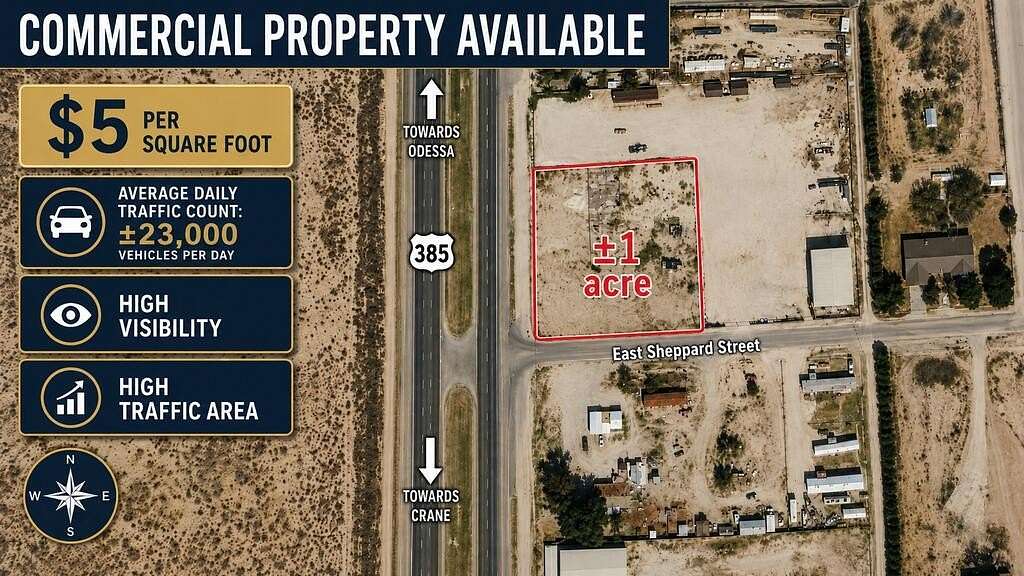 1 Acre of Commercial Land for Sale in Odessa, Texas