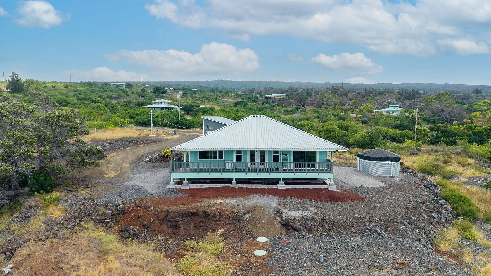 3 Acres of Land with Home for Sale in Hawaiian Ocean View, Hawaii