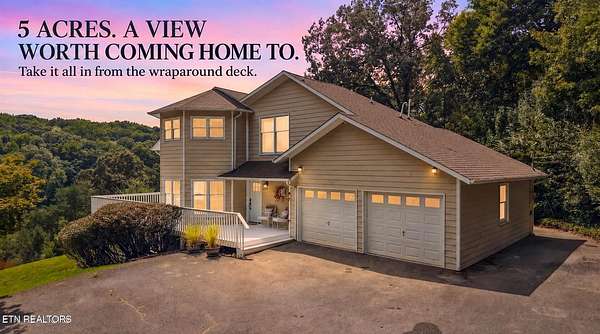 5.29 Acres of Land with Home for Sale in Clinton, Tennessee